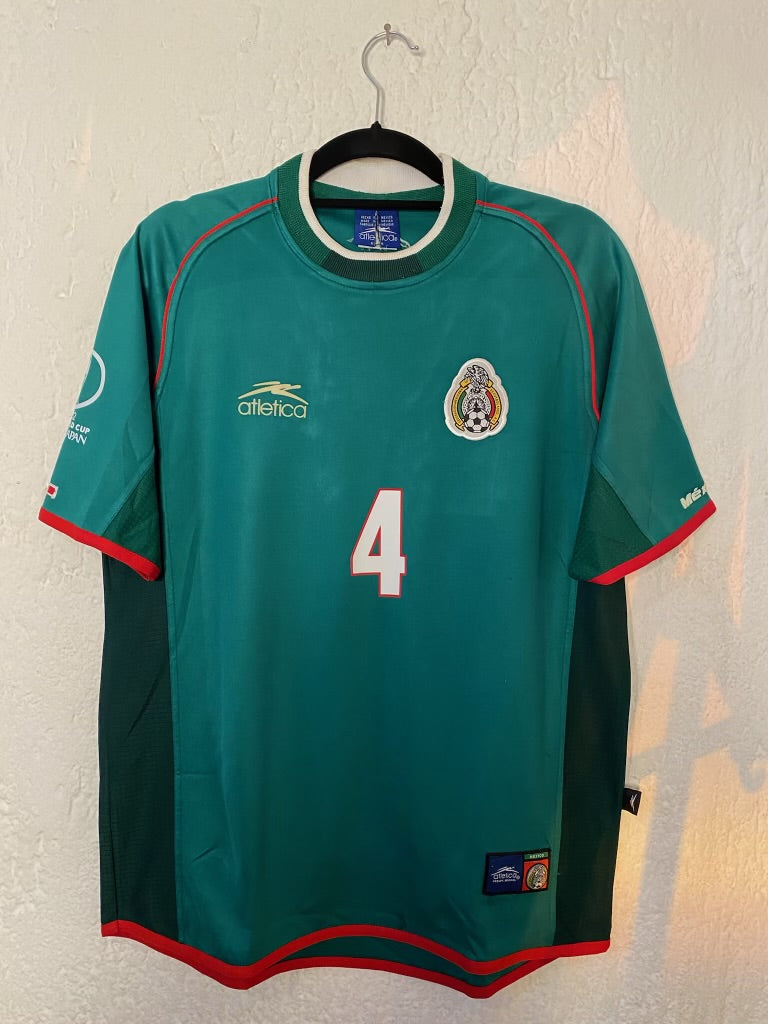 Mexico World Cup 2002 Home Jersey R. Marquez #4 M