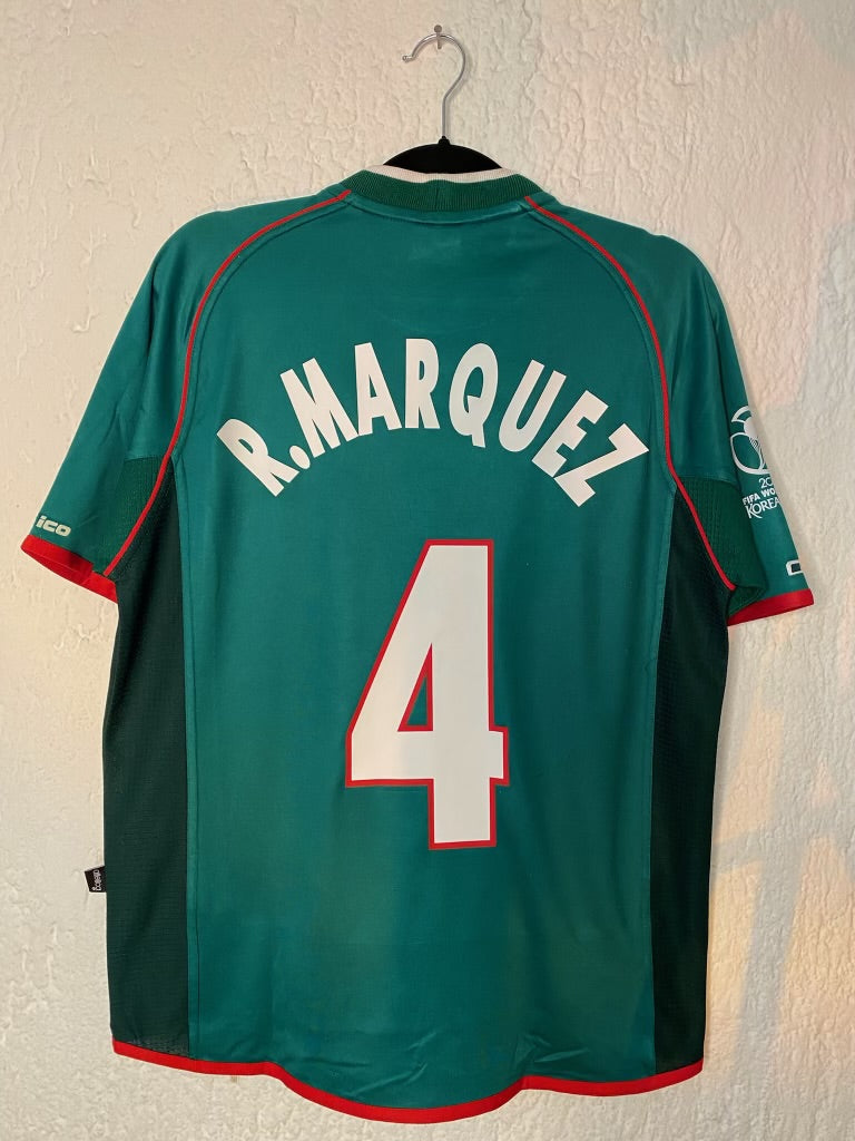 Mexico World Cup 2002 Home Jersey R. Marquez #4 M